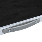 vidaXL Table pliable de camping Gris Aluminium 120x60 cm