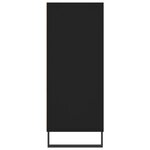 vidaXL Buffet haut noir 57x35x90 cm bois d'ingénierie