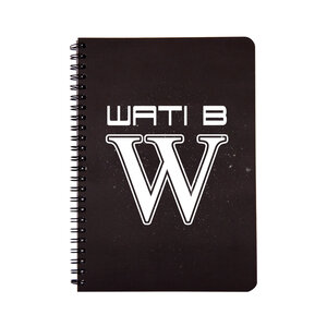 Wati B - Cahier à spirales A5 - 100 pages Lignées - W Blanc