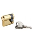THIRARD - Demi-cylindre de serrure SA  30x10mm  anti-arrachement  laiton  vis 50mm 3 clés