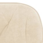 vidaXL Chaises pivotantes à manger lot de 2 Crème Velours