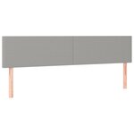 vidaXL Sommier à lattes de lit matelas LED Gris clair 200x200 cm Tissu