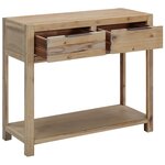 vidaXL Table console 82x33x73 cm Bois d'acacia massif