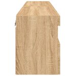 vidaXL Meubles TV muraux lumières LED 2 Pièces chêne sonoma 60x30x40 cm