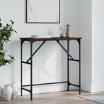 vidaXL Table console chêne marron 75x32x75 cm bois d'ingénierie