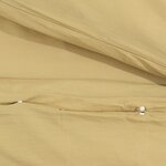 vidaXL Ensemble de housse de couette Taupe 135x200 cm Microfibre