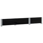 vidaXL Jardinière noir 100x50 cm bois massif de pin