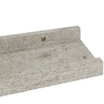vidaXL Étagères murales 4 Pièces Gris béton 40x9x3 cm