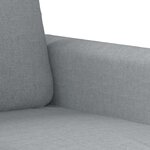vidaXL Ensemble de canapés 3 Pièces coussins gris clair tissu