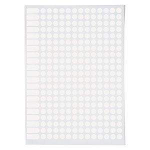 Etiquettes blanches 16 feuilles A5 Ø8mm 4704 pièces
