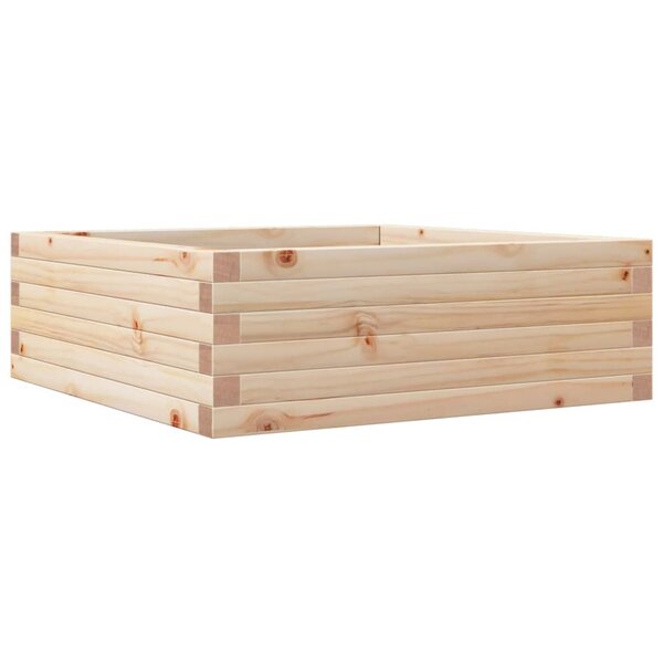 vidaXL Jardinière 70x70x23 cm bois de pin massif