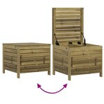 vidaXL Salon de jardin 6 Pièces bois de pin imprégné