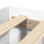 vidaXL Cadre de lit blanc 180x200 cm bois d'ingénierie