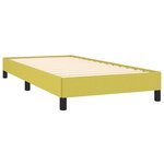 vidaXL Cadre de lit Vert 100 x 200 cm Tissu