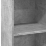 vidaXL Buffet haut gris béton 45x41x124 cm bois d'ingénierie
