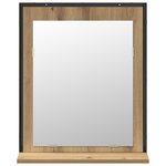 vidaXL Ensemble de meubles de salle de bain 2 pièces en chêne artisan en bois d'ingénierie