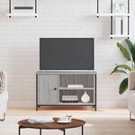 vidaXL Meuble TV Sonoma gris 80x40x50 cm Bois d'ingénierie