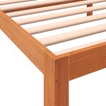 vidaXL Cadre de lit sans matelas cire marron 75x190 cm bois pin massif