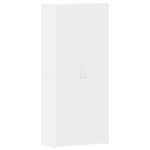 vidaXL Armoire à chaussures Blanche 80x35.5x180 cm Bois d'ingénierie