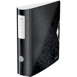 Classeur Active WOW  180 degrés  80 mm  noir LEITZ