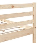 vidaXL Cadre de lit sans matelas 75x190 cm bois massif