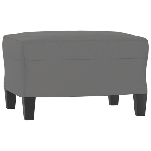 vidaXL Repose-pied Gris foncé 60x50x41 cm Tissu microfibre