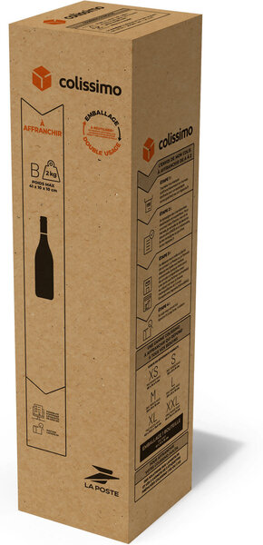 Emballage à affranchir – 1 bouteille - 2kg – Lot de 5