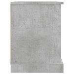 vidaXL Meuble TV gris béton 73x35 5x47 5 cm bois d'ingénierie