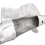 vidaXL Poisson Épée Murale Argent 91x8x26 cm Aluminium