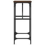 vidaXL Table console chêne marron 75x32x75 cm bois d'ingénierie