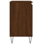 vidaXL Armoire de bain chêne marron 58x33x60 cm bois d'ingénierie