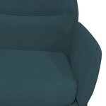 vidaXL Chaise de relaxation avec tabouret Bleu Velours