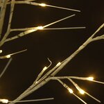 vidaXL Sapin de Noël 140 LED blanc chaud Saule 1 5 m Int/Ext