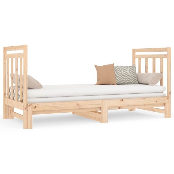 vidaXL Lit coulissant sans matelas 2x(90x190) cm