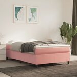 vidaXL Cadre de lit sans matelas rose 120x200 cm velours