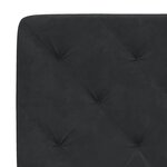 vidaXL Cadre de lit avec LED sans matelas noir 80x200 cm velours
