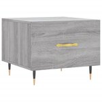 vidaXL Tables basses 2 Pièces sonoma gris 50x50x40 cm bois d'ingénierie