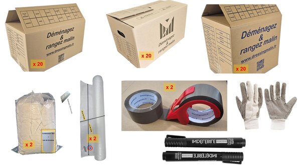 Kit Déménagement T4 – Cartons Robustes pour Maison Familiale
