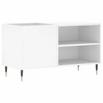 vidaXL Armoire à disques blanc 85x38x48 cm bois d'ingénierie