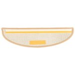 vidaXL Tapis de marches d'escalier 15 Pièces Crème 65x21x4 cm