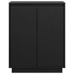 vidaXL Buffet Noir 60x34x75 cm Bois massif de pin