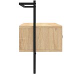 vidaXL Meuble TV mural chêne sonoma 100 5x30x51 cm bois d'ingénierie