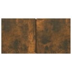 vidaXL Meubles TV suspendus 2 Pièces Chêne fumé 60x30x30 cm