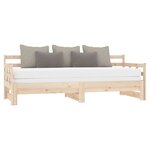 vidaXL Lit coulissant sans matelas bois de pin massif 2x(90x200) cm