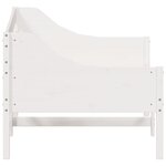 vidaXL Lit de jour sans matelas blanc 80x200 cm bois de pin massif