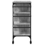 vidaXL Chariot de cuisine sonoma gris 87 5x38 5x84 5cm bois ingénierie
