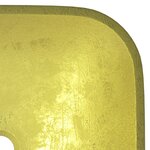 vidaXL Lavabo Verre 42x42x14 cm Doré