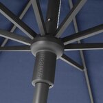 Madison Parasol de jardin Paros II Luxe 300 cm bleu saphir