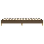 vidaXL Cadre de lit sans matelas marron foncé 90x200 cm tissu