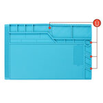 Velleman tapis de soudure en silicone 55x35 cm